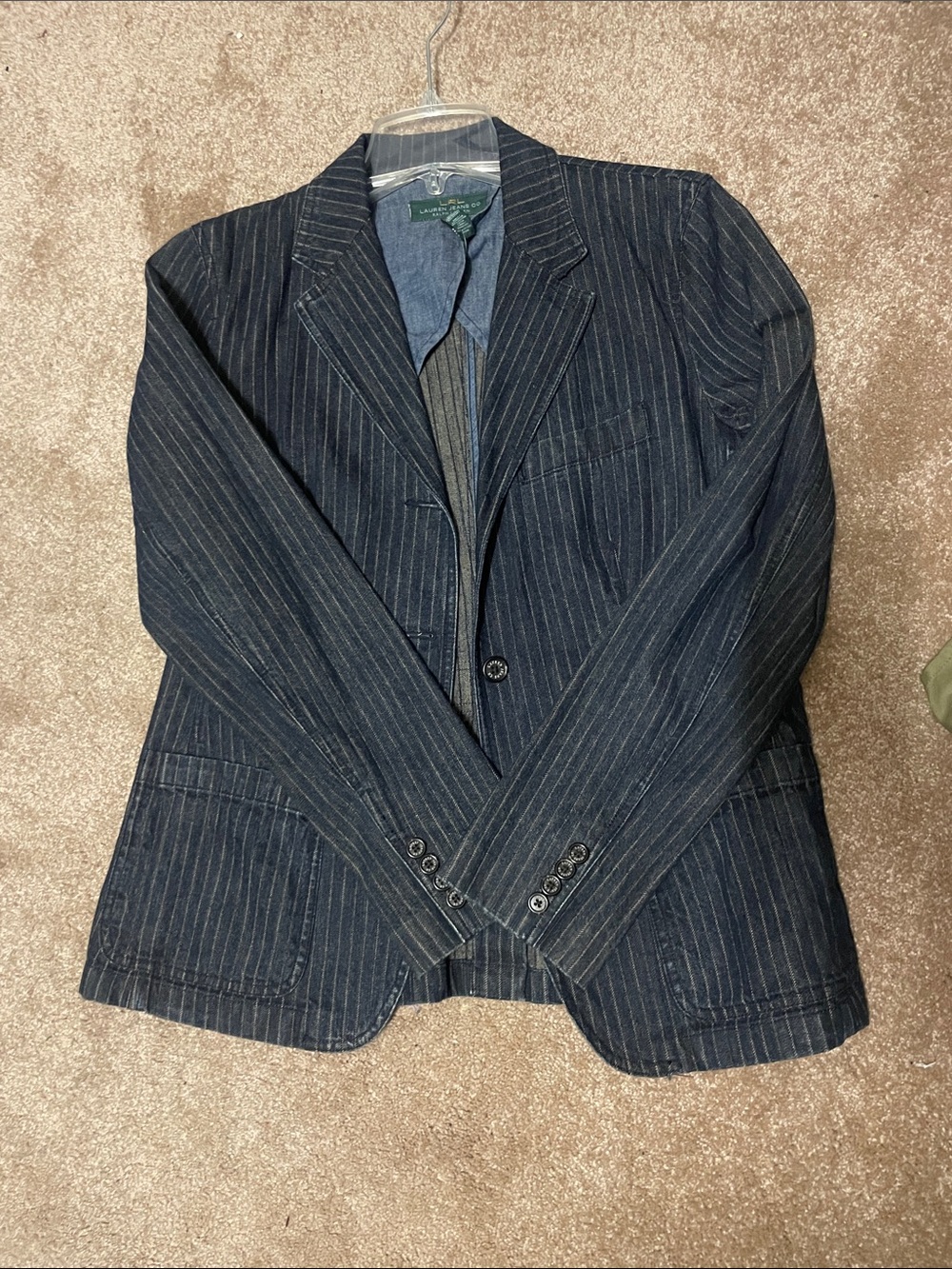 Ralph Lauren Navy Pinstripe Sport Coat